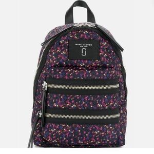 Marc Jacobs Black Floral Backpack